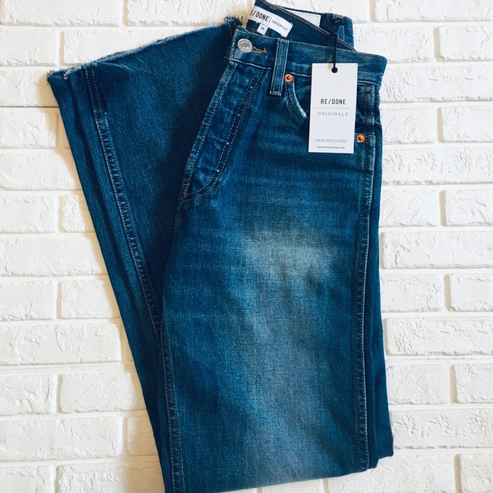 Nwt RE/DONE Originals High Rise Loose Jeans